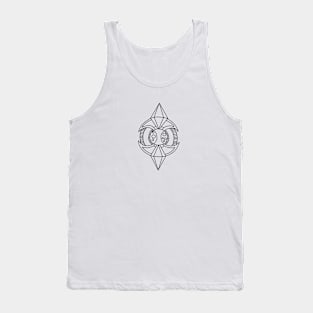 Sharp Gems Fantasy Mandala Design Tank Top